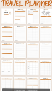 📊 📁 essential planning guide: Free Printable Travel & Itinerary Templates (35 Pages)