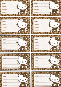 📍 🎨 Etiquetas Hello Kitty para cuadernos creativos | romanticize your routine