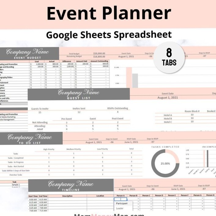 Event Budget: Digital Design & Creative Planning Tools — 🖇️ 🖇️ dream life manifestation
