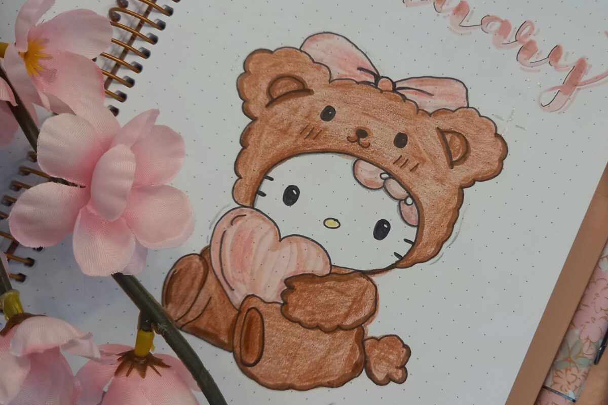 📁 📅 February Bullet Journal Cover Page Design | dream life manifestation