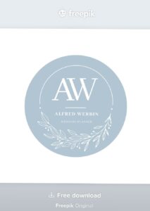 Free Beautiful Wedding Logo | Flat Design Vector — 🌿 ☁️ secret to staying productive