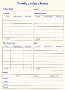 Free Budget Planner Template in Google Docs | Digital Design — 📌 📊 stay inspired all year long