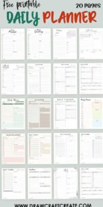 Free Daily Planner Printables (20 Templates) — 📊 📁 romanticize your routine