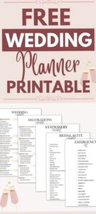 🪄 🪄 Free Digital Wedding Planner Printable | secret to staying productive