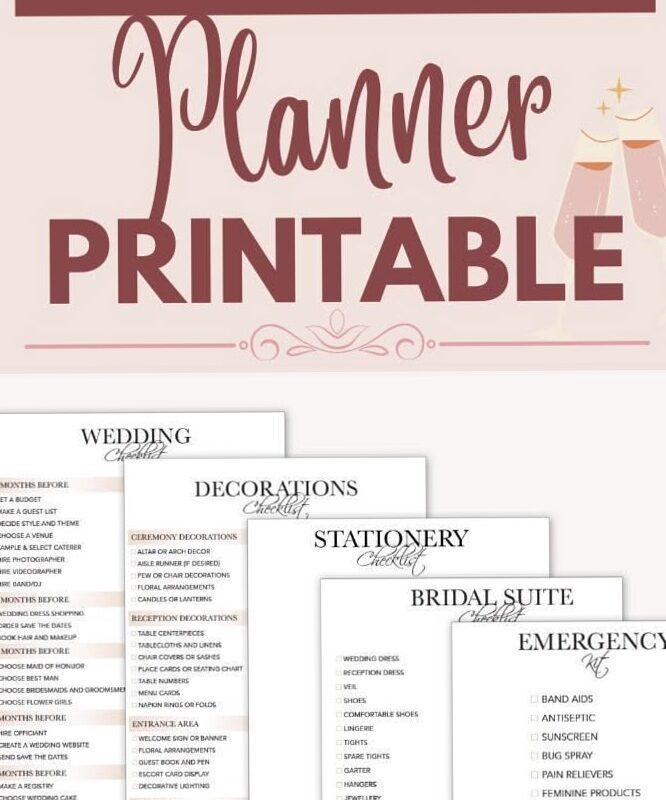 🪄 🪄 Free Digital Wedding Planner Printable | secret to staying productive