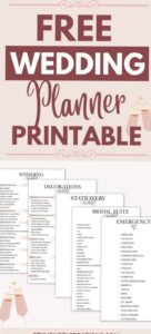 Free Digital Wedding Planner Printable — 📝 📝 romanticize your routine