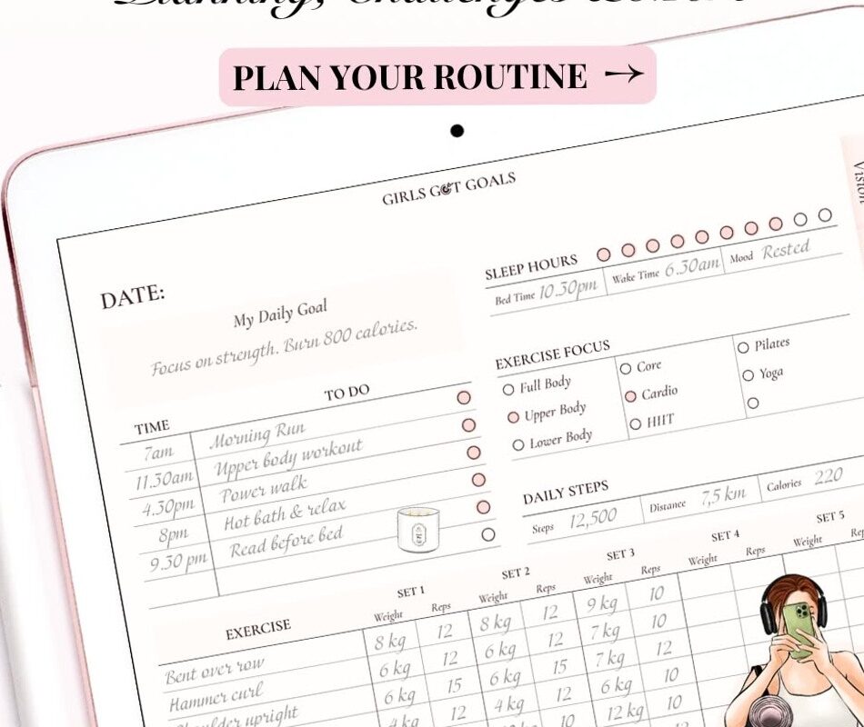 Free Fitness Planner for iPad & GoodNotes – Track Workouts & Progress — ✨ ✨ secret to staying productive