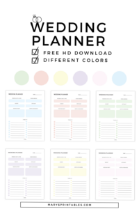 📊 📌 Free Fun Wedding Planner PDF 🌈 | secret to staying productive