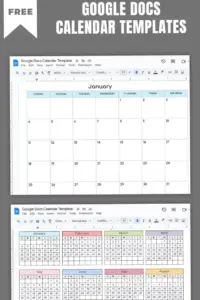 💌 🍰 Free Google Docs Calendar Templates for Creative Planning | stay inspired all year long