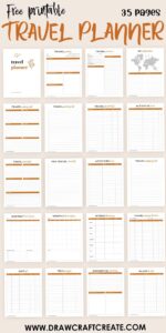 Free Printable Travel & Itinerary Templates (35 Pages) for Your Next Trip Planning — 💌 💍 ultimate printable checklist