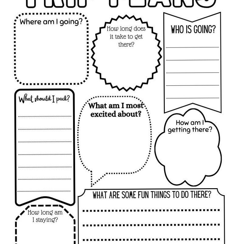 Free Printable Travel Journal for Kids — 🤍 🎀 secret to staying productive