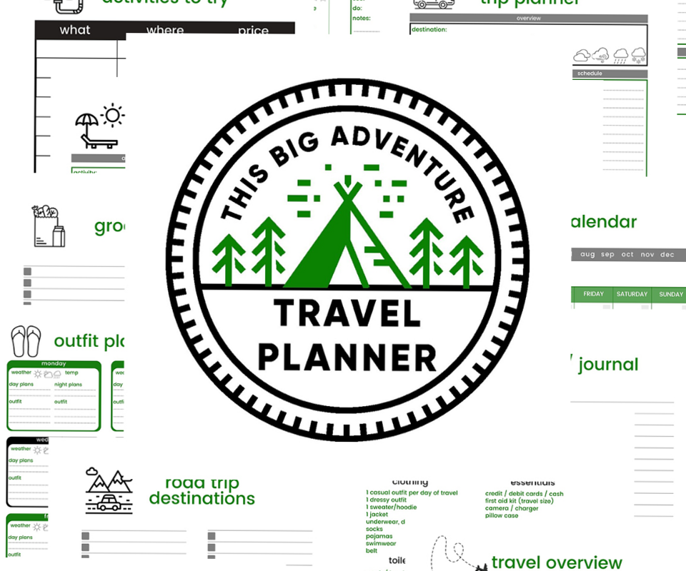 FREE Printable Travel Planner | Digital Design | Creative Assets — 🤍 🌿 stay inspired all year long