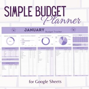 Free Simple Budget Templates for Google Sheets & Notion — 🖇️ 📊 only tool for life admin