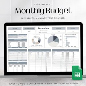 📌 📝 Free Simple Monthly Budget Template Google Sheets | romanticize your routine