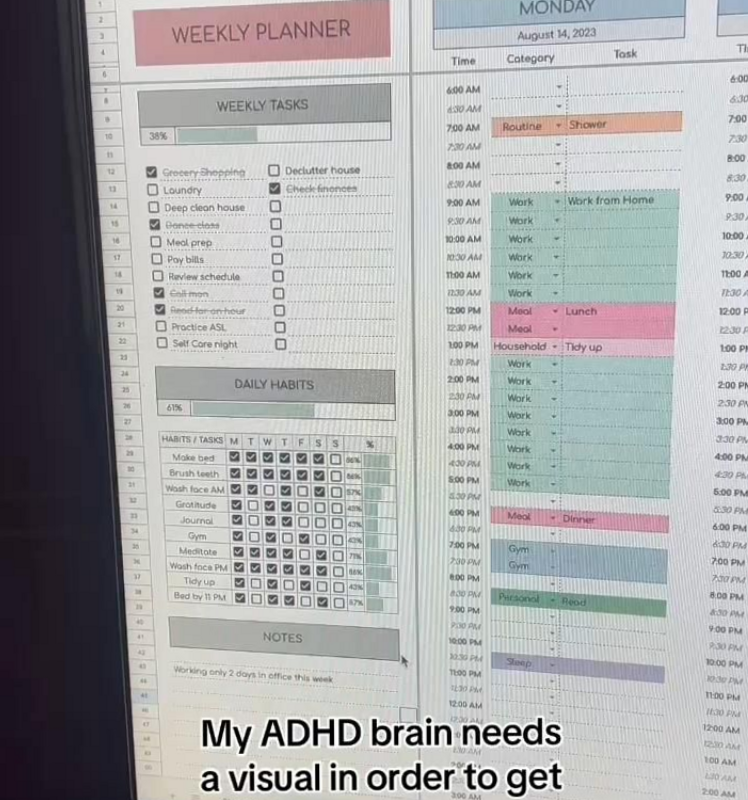 🌈 💎 Free Weekly Planner Google Sheets | Time Management Template | stay inspired all year long