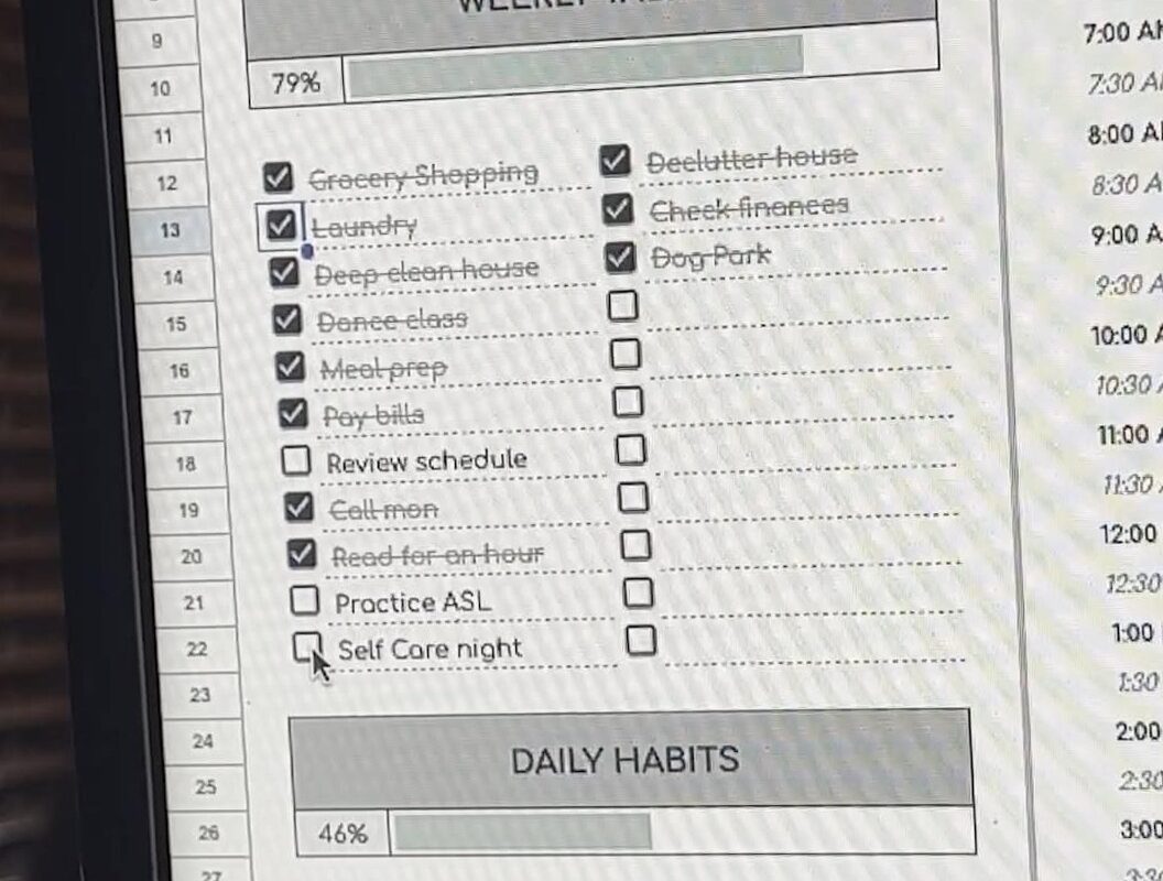 👰 💍 Free Weekly Planner Template for Google Sheets | romanticize your routine