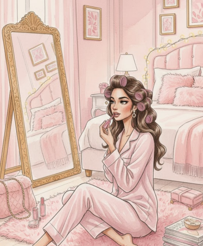 🌈 💎 French Girl Pink Bedroom Aesthetic | Digital Design & Planner Assets | stay inspired all year long