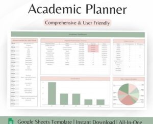 🍰 🌸 game-changing digital system: Digital Student Planner | Academic Google Sheets | University Organizer