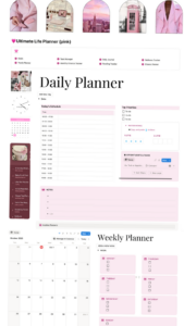 🪄 💎 game-changing digital system: Pink Notion Ultimate Life Planner | Aesthetic Digital Organizer