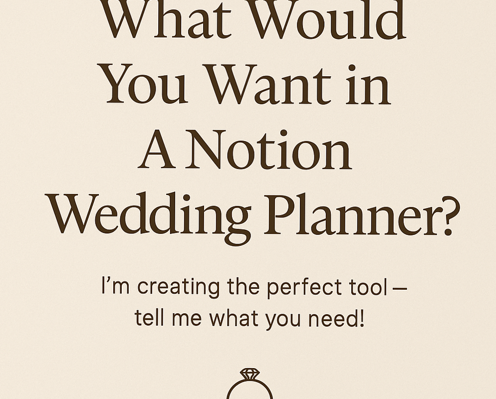 📍 💎 game-changing digital system: Help Me Design the Perfect Notion Wedding Planner