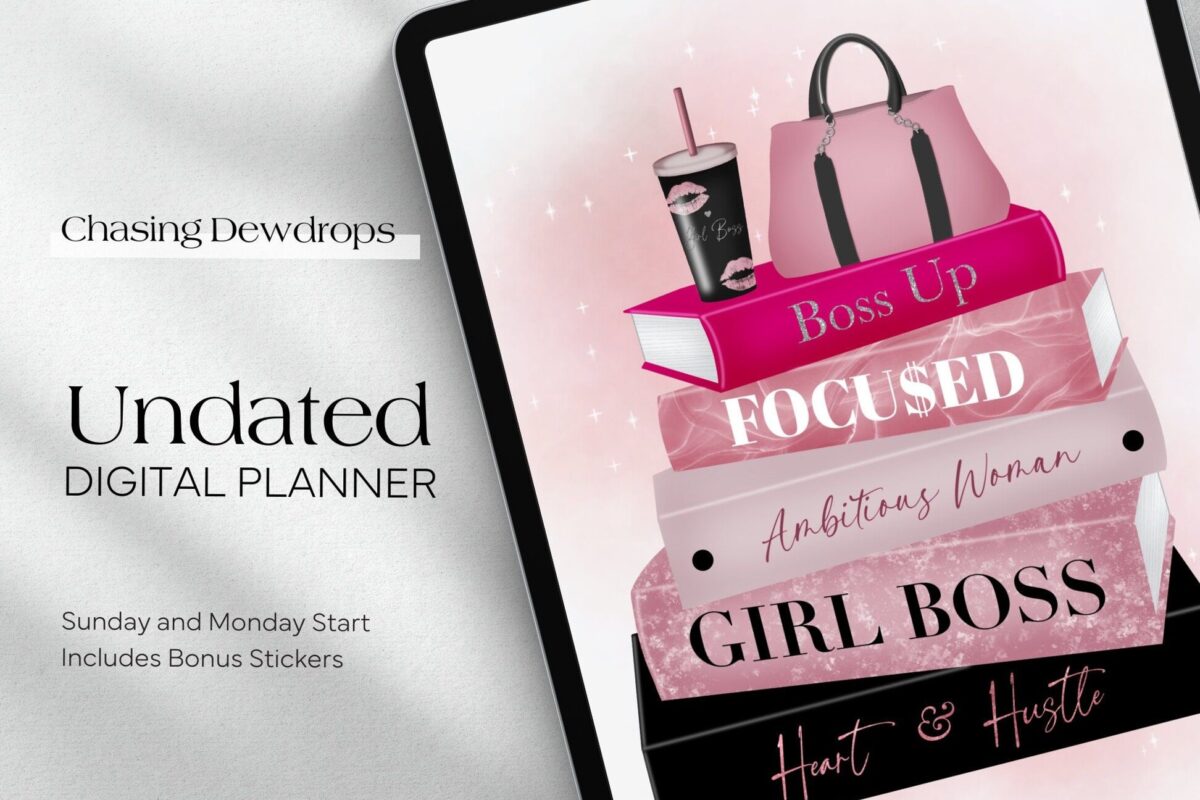 📁 📁 Girl Boss Aesthetic Digital Planner Templates | GoodNotes Ready | secret to staying productive