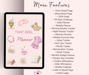 Glow Up with That Girl Digital Planner 🌟 — 📁 📁 romanticize your routine