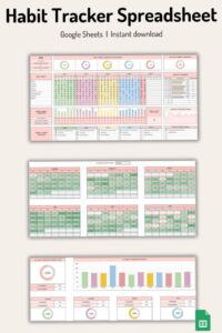 🤍 ☁️ Google Sheets Calendar 1360 — Digital Design Planner Asset | stay inspired all year long