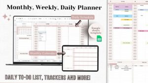 📅 📝 Google Sheets Planner Tutorial | Digital Design & Creative Assets | stay inspired all year long