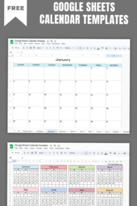 Google Sheets Templates | Firstprintable — 📅 📌 romanticize your routine