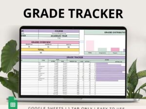 📊 📌 Grade Tracker Spreadsheet for Academic Performance | Google Sheets | ultimate printable checklist