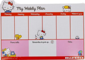📁 📁 Hello Kitty Desk Pad Planner | 52 Weeks | Creative Essentials | secret to staying productive