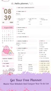 💌 💍 Hello Kitty Inspired Digital Planner — Your Ultimate Cute Organizer | dream life manifestation