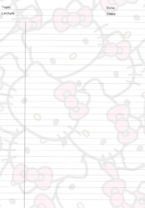 Hello Kitty Lecture | Christmas Sticker Planner Kit — 🌸 👰 no-stress tracker