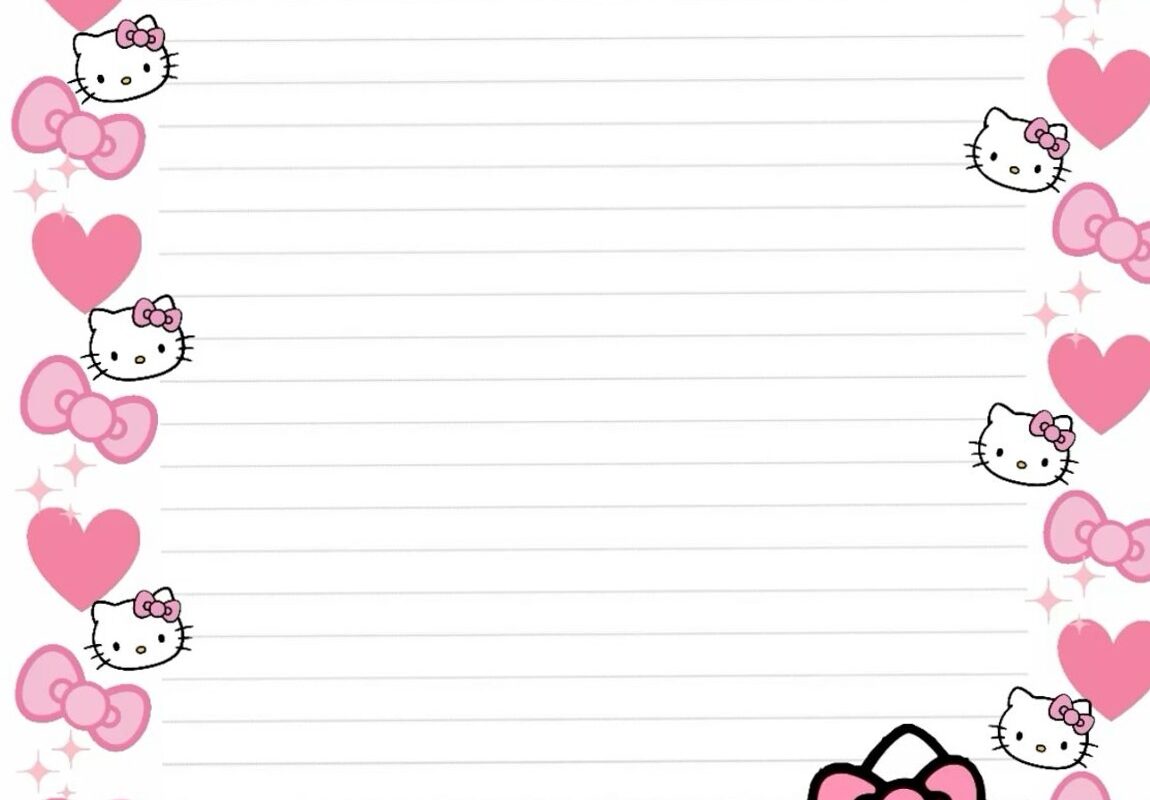 🤍 🕯️ Hello Kitty Note Template for Planners & Digital Design | secret to staying productive