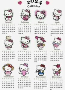 👰 🥂 Hello Kitty Planner Calendar Design | Digital Assets | dream life manifestation