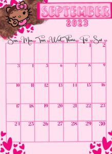 Hello Kitty September 23rd Calendar Design — 🌿 🕯️ romanticize your routine