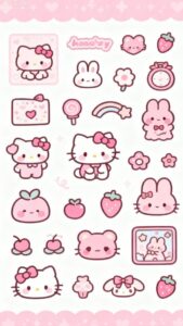 Hello Kitty Stickers for Digital Planners & Creative Projects — 🌿 ✨ stay inspired all year long