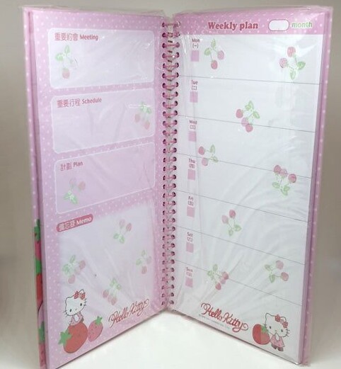 Hello Kitty Strawberry Weekly Planner Diary Design — 🖌️ 📍 romanticize your routine