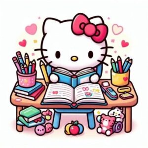 📅 📁 Hello Kitty Study Design 🎀✨✏📝🎀 | dream life manifestation