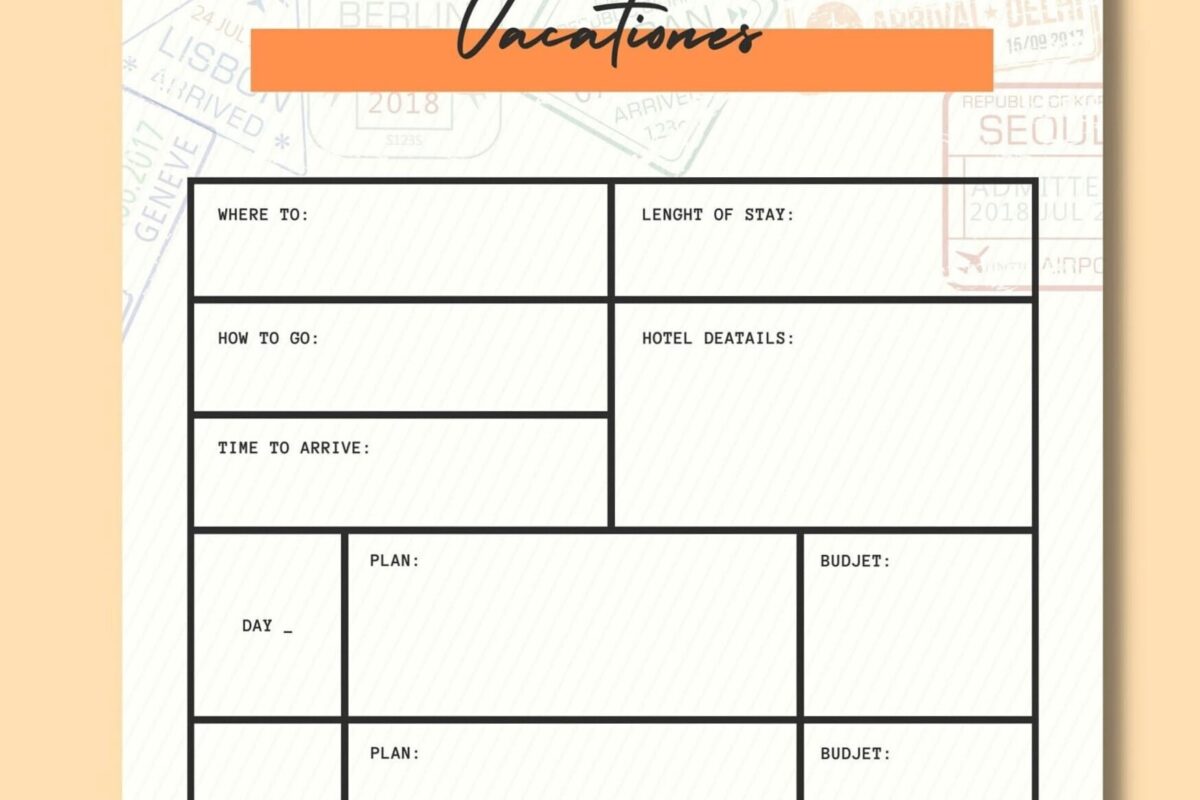 Holiday Travel Planner | Days Off Organizer | Dream Life Manifestation — 💌 🍰 secret to staying productive