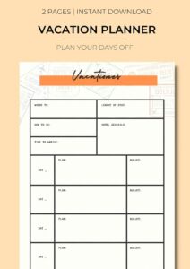 Holiday Travel Planner | Days Off Organizer | Dream Life Manifestation — 💌 🍰 secret to staying productive