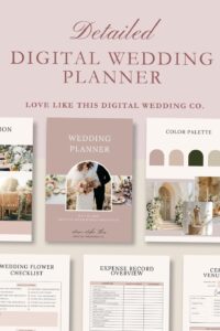 Instant Download: Detailed Digital Wedding Planner — ☁️ 🎀 stay inspired all year long