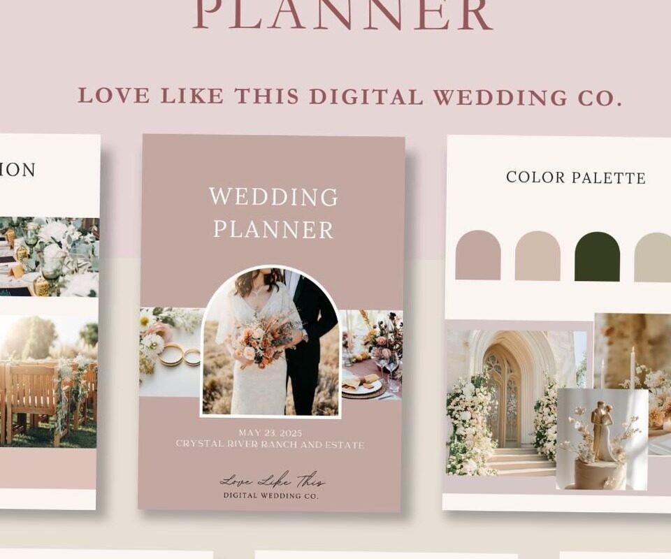 Instant Download: Detailed Digital Wedding Planner — ☁️ 🎀 stay inspired all year long