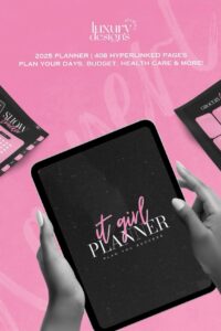 It Girl Planner — Digital Daily & Monthly Organizer — 💌 🥂 romanticize your routine
