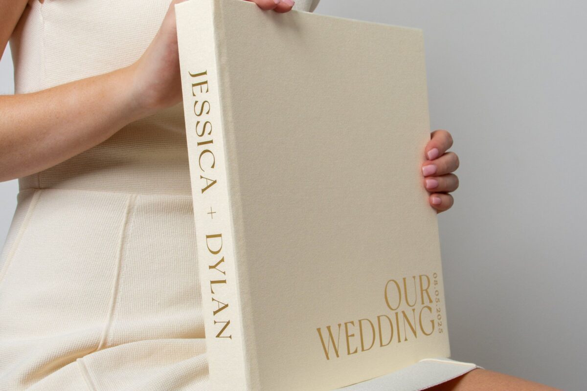 Ivory + Real Gold | Wedding Coffee Table Album Design — ☁️ 🤍 romanticize your routine