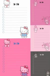 Kawaii & Cute To-Do Lists & Planners | Digital Design — 🌈 💎 romanticize your routine