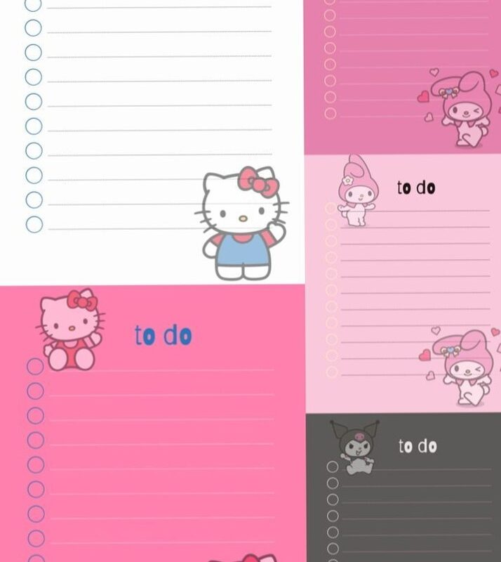Kawaii & Cute To-Do Lists & Planners | Digital Design — 🌈 💎 romanticize your routine