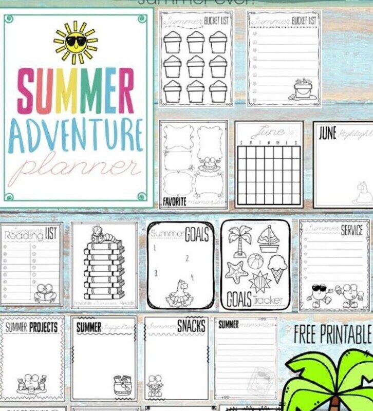 Kids Summer Adventure Planner 2026 Life Admin Tool — 💍 🍰 dream life manifestation