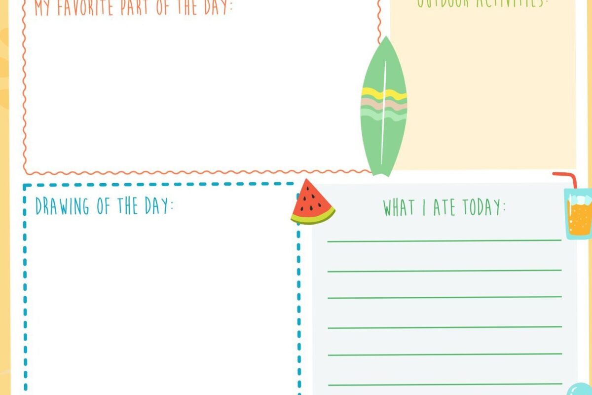 🕯️ 🕯️ Kids Summer Journal — 5 Free PDF Printables | stay inspired all year long