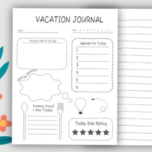 🥂 💌 Kids’ Vacation Journal Log Book & Travel Planner | stay inspired all year long